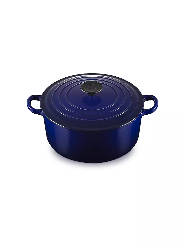 LE CREUSET | Bräter rund TRADITION 24cm Indigo | dunkelblau