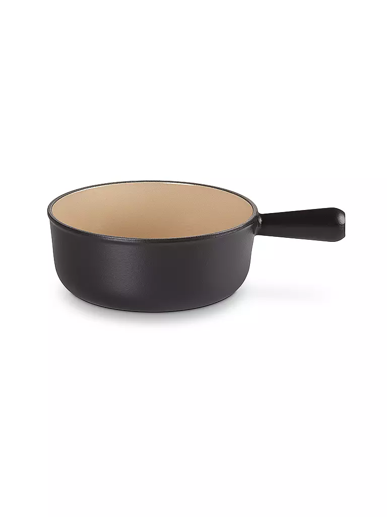 LE CREUSET | Fondue - Caquelon rund 22cm Schwarz-Matt | schwarz