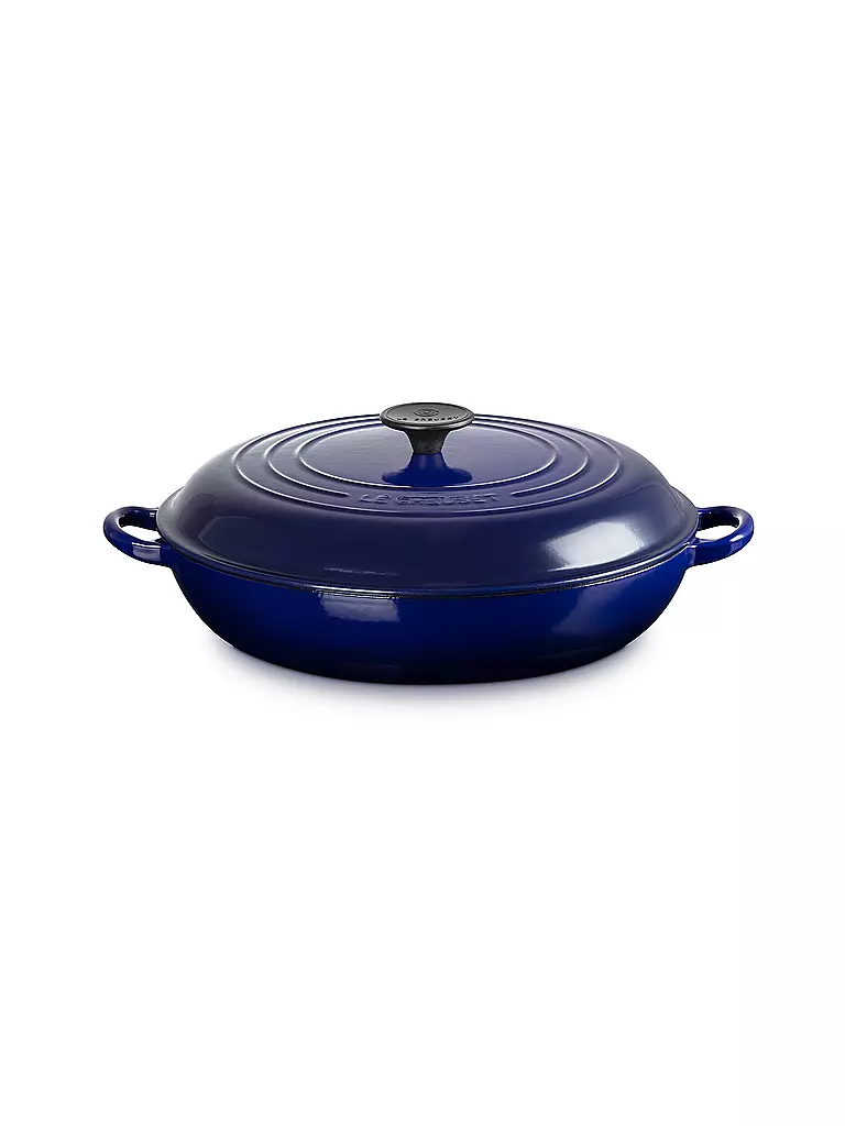 LE CREUSET | Gourmet Profitopf TRADITION aus Gusseisen Ocean 30cm | dunkelblau