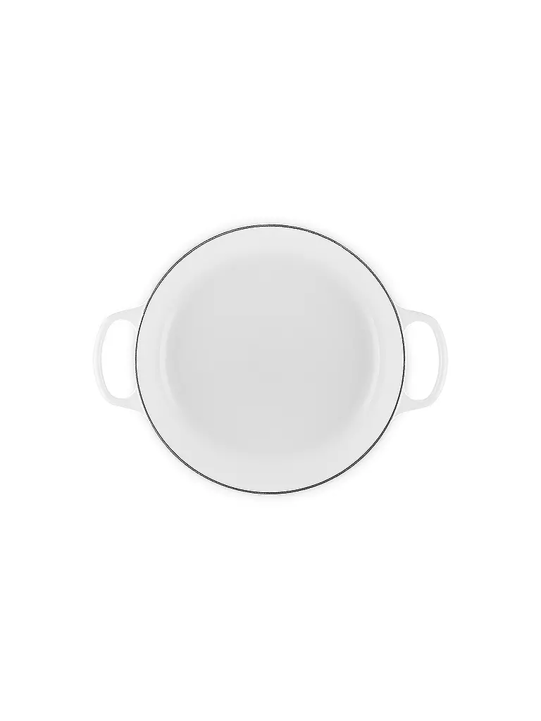 LE CREUSET | Gourmet-Profitopf mit Deckel 30 cm SIGNATURE White | weiss