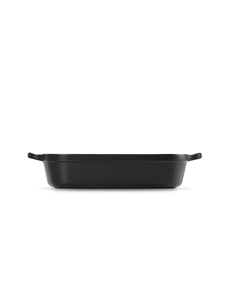 LE CREUSET | Gusseisen-Bratreine eckig 33cm SIGNATURE Schwarz | schwarz