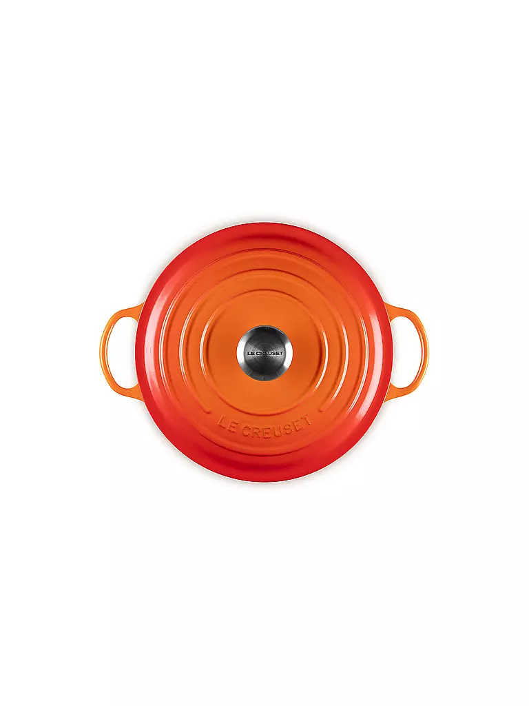 LE CREUSET | Kochtopf 26cm/4,1l LA MARMITE SIGNATURE Ofenrot  | orange