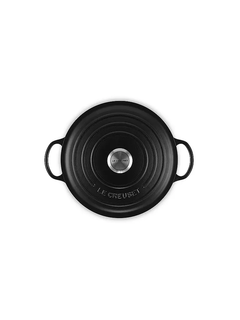 LE CREUSET | Kochtopf 26cm/4,1l LA MARMITE SIGNATURE Schwarz | schwarz