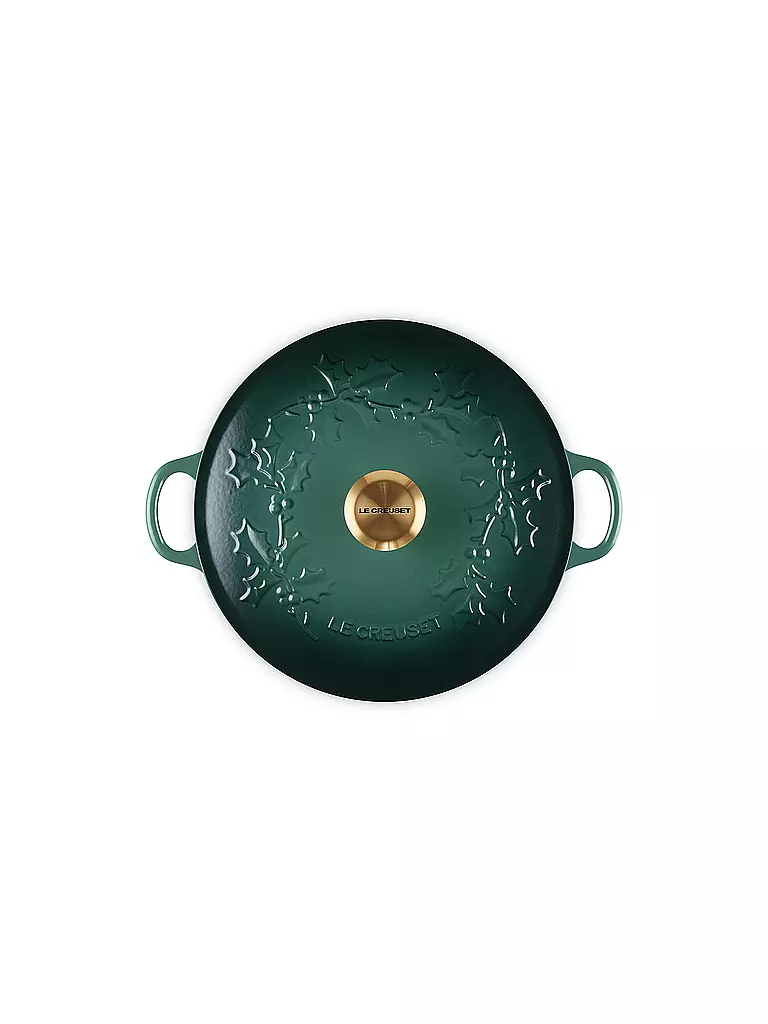 LE CREUSET | Kochtopf mit Deckel 26cm LA MARMITE HOLLY Artichaut  | dunkelgrün