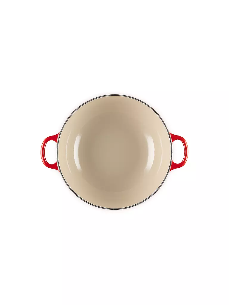 LE CREUSET | Kochtopf mit Deckel 26cm LA MARMITE HOLLY Kirschrot | dunkelgrün