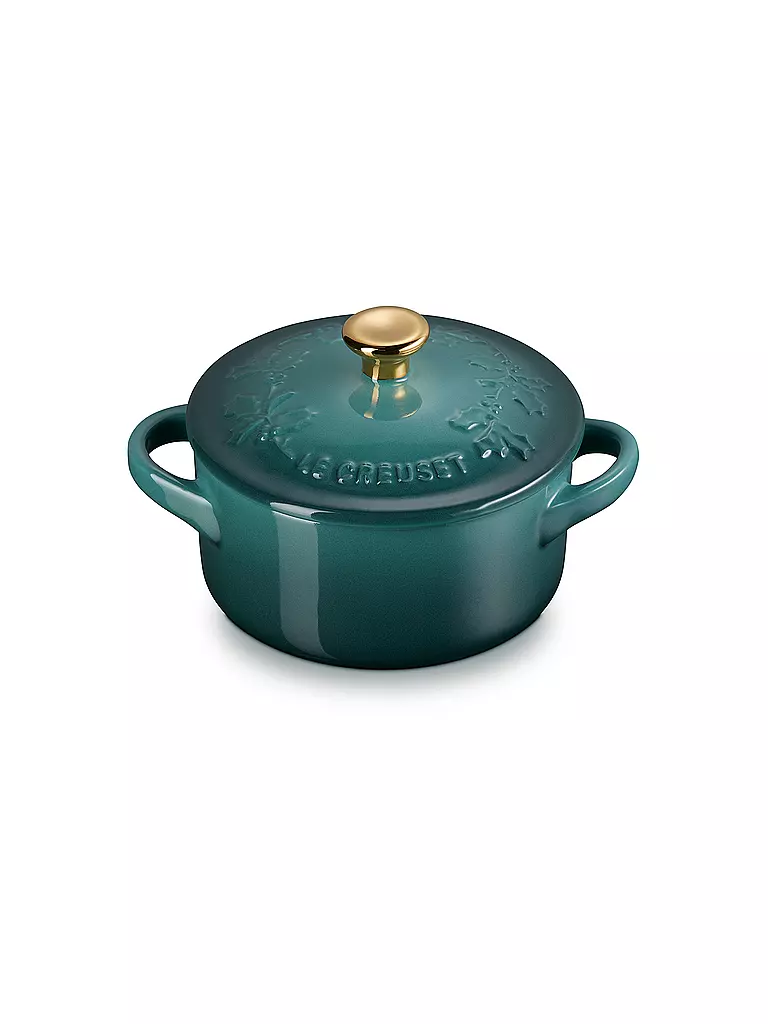 LE CREUSET | Mini Cocotte mit Deckel 10cm HOLLY Artichaut  | dunkelgrün