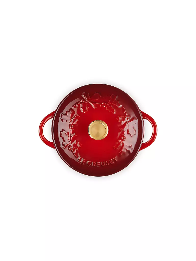 LE CREUSET | Mini Cocotte mit Deckel 10cm HOLLY Kirschrot  | rot