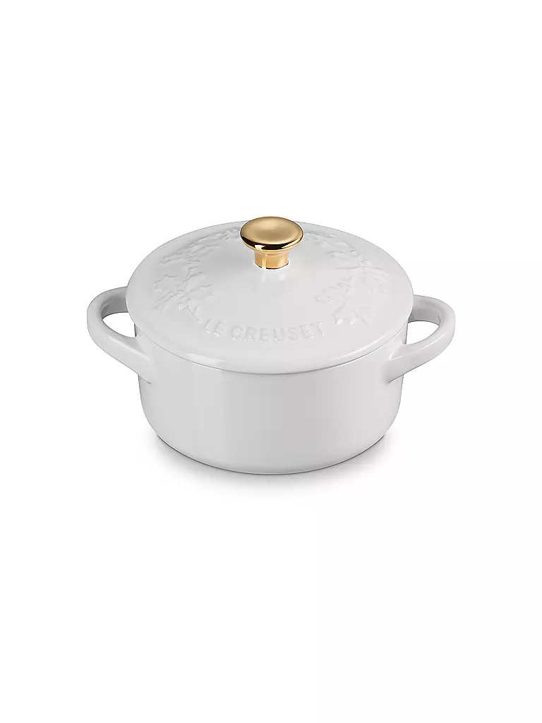 LE CREUSET | Mini Cocotte mit Deckel 10cm HOLLY White | weiss