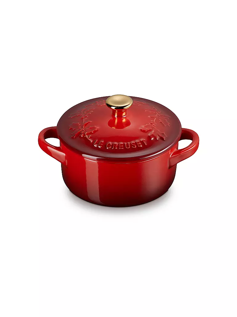 LE CREUSET | Mini Cocotte mit Deckel 10cm/0,25l HOLLY Kirschrot  | rot