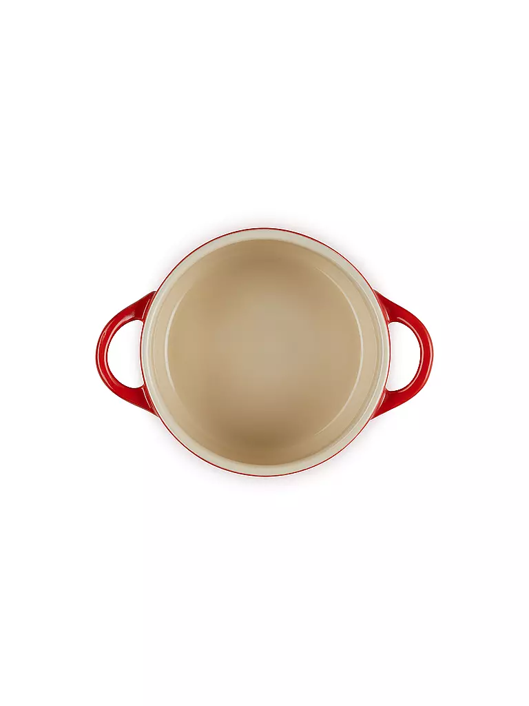 LE CREUSET | Mini Cocotte mit Deckel 10cm/0,25l HOLLY Kirschrot | dunkelgrün