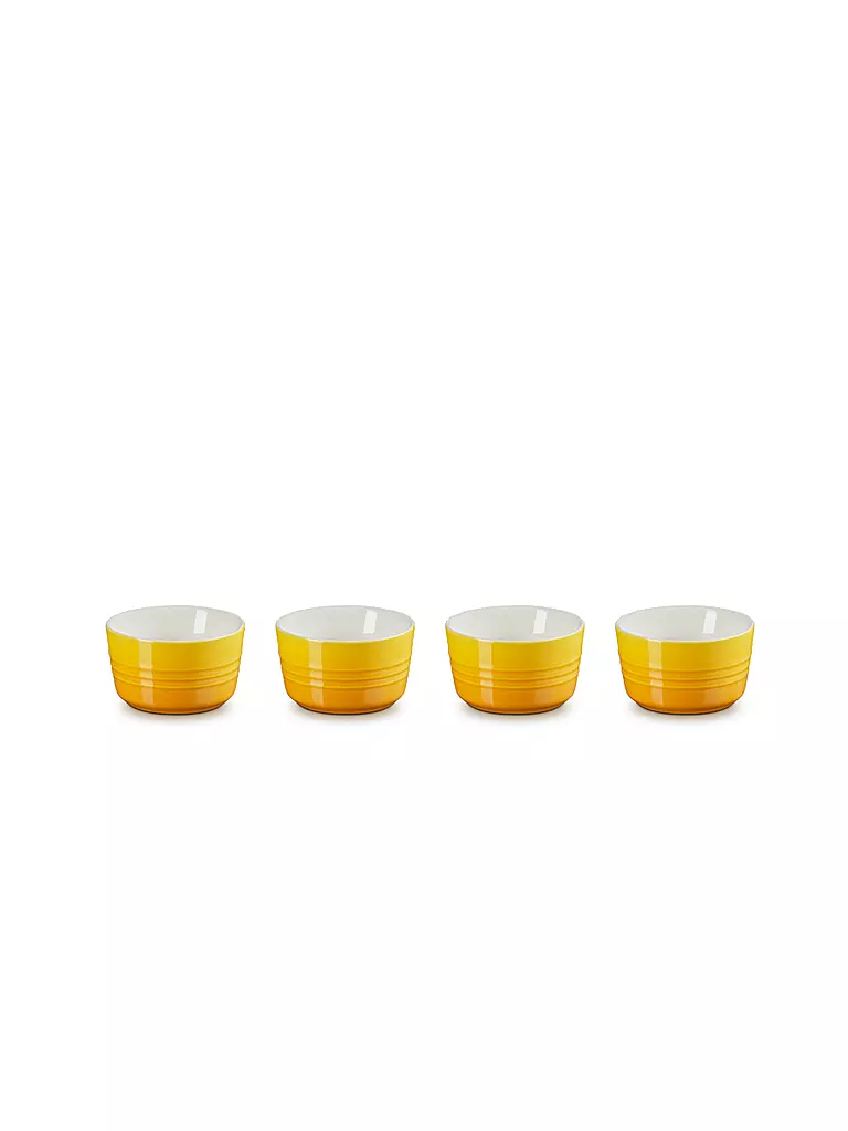 LE CREUSET | Mini Förmchen aus Steinzeug 4-er Set Nectar  | gelb