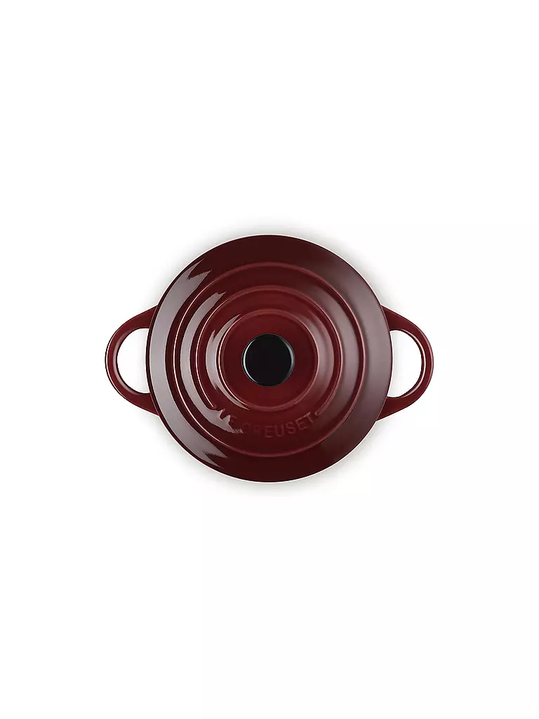 LE CREUSET | Mini-Cocotte POTERIE 10cm/0,2L Garnet | hellgrau