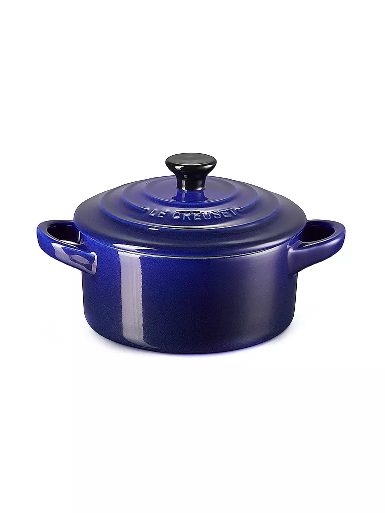 LE CREUSET | Mini-Cocotte POTERIE 10cm/0,2L Indigo   | dunkelblau