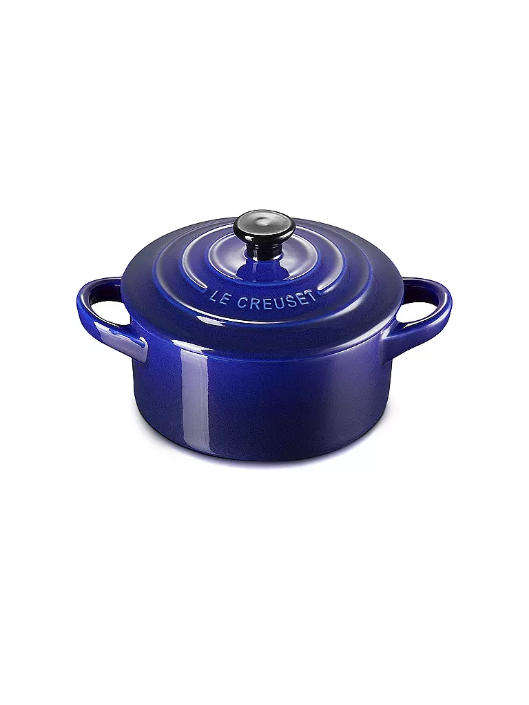 LE CREUSET | Mini-Cocotte POTERIE 10cm/0,2L Indigo   | dunkelblau