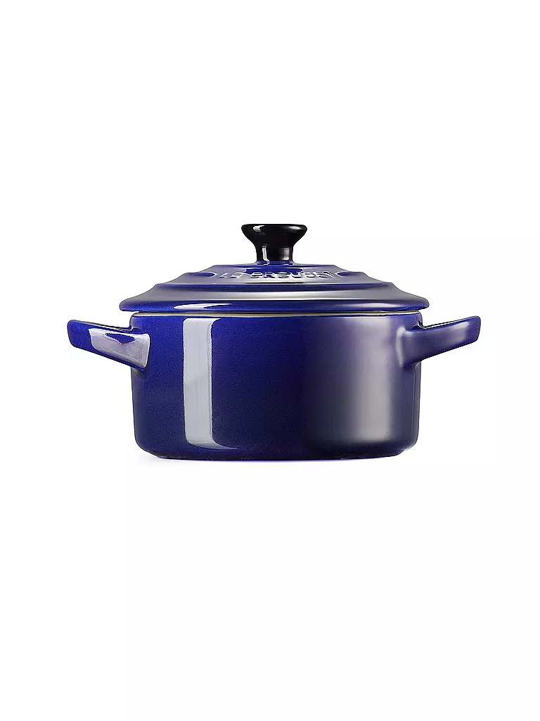 LE CREUSET | Mini-Cocotte POTERIE 10cm/0,2L Indigo | dunkelblau