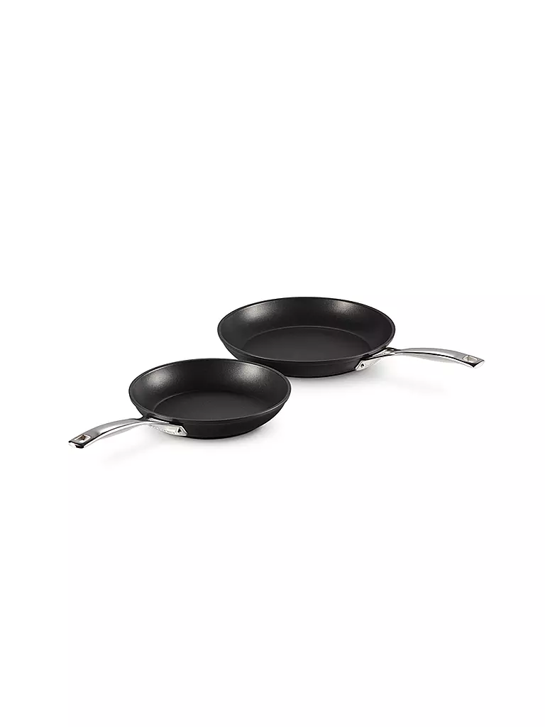 LE CREUSET | Pfannen Set 24 cm / 28cm Antihaft Schwarz | schwarz