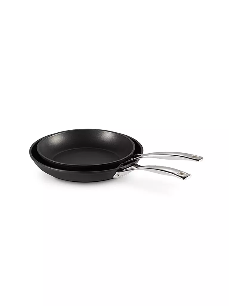 LE CREUSET | Pfannen Set 24 cm / 28cm Antihaft Schwarz | schwarz