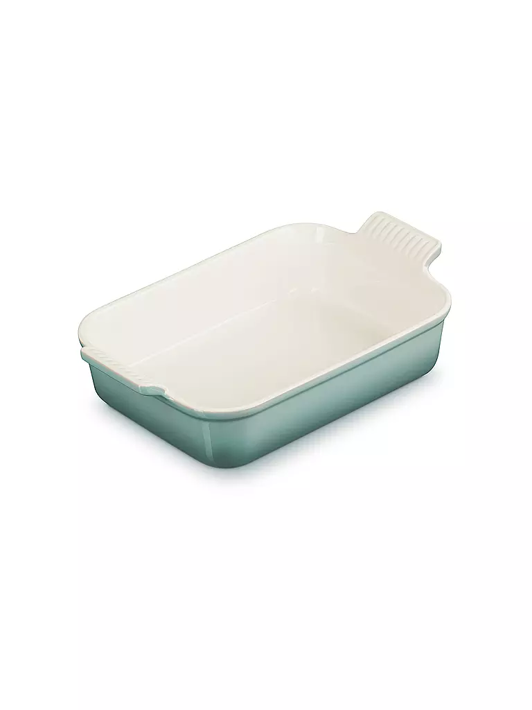 LE CREUSET | Rechteckige Auflaufform Tradition aus Steinzeug 26x19cm/2,4l | hellgrau