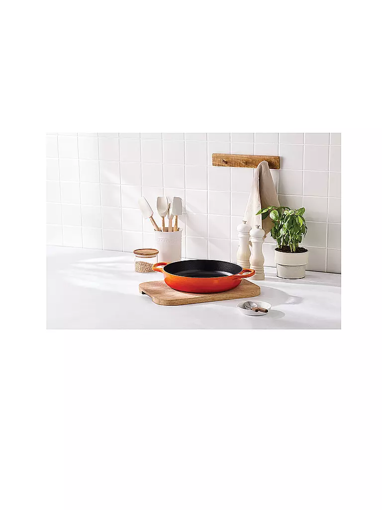 LE CREUSET | Servierpfanne 28cm/3,2l EVERY DAY PAN SIGNATURE Ofenrot | schwarz