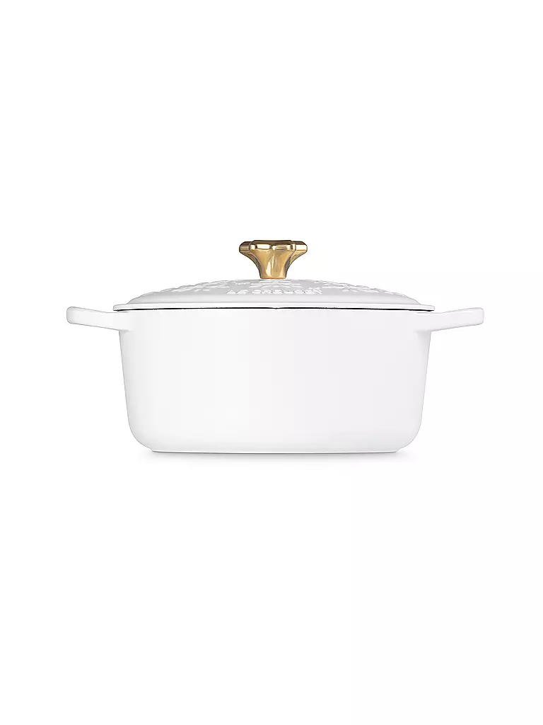 LE CREUSET | Weihnachts Bräter mit Deckel 24cm SIGNATURE Cotton | dunkelgrün