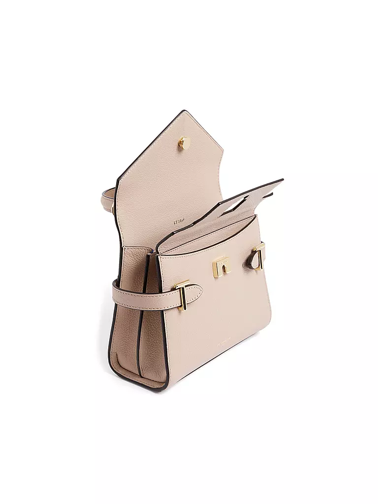 LE TANNEUR | Ledertasche - Henkeltasche EMILIE FLAP Small | beige