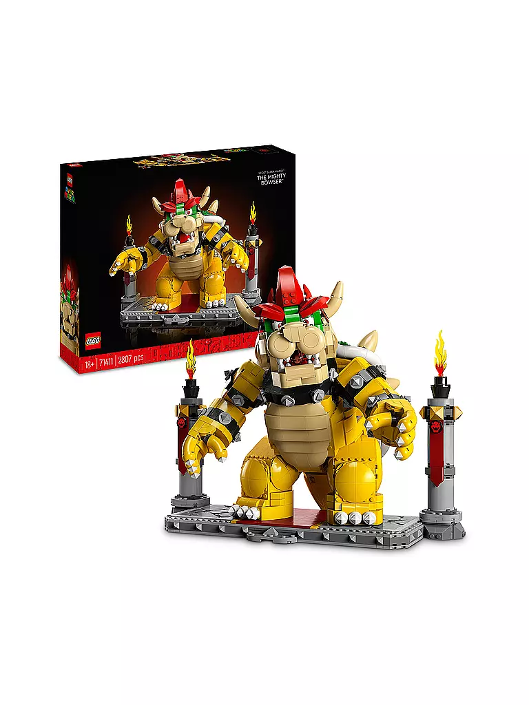 LEGO | Der mächtige Bowser Figur mit Feuerball Funktion 71411 | keine Farbe