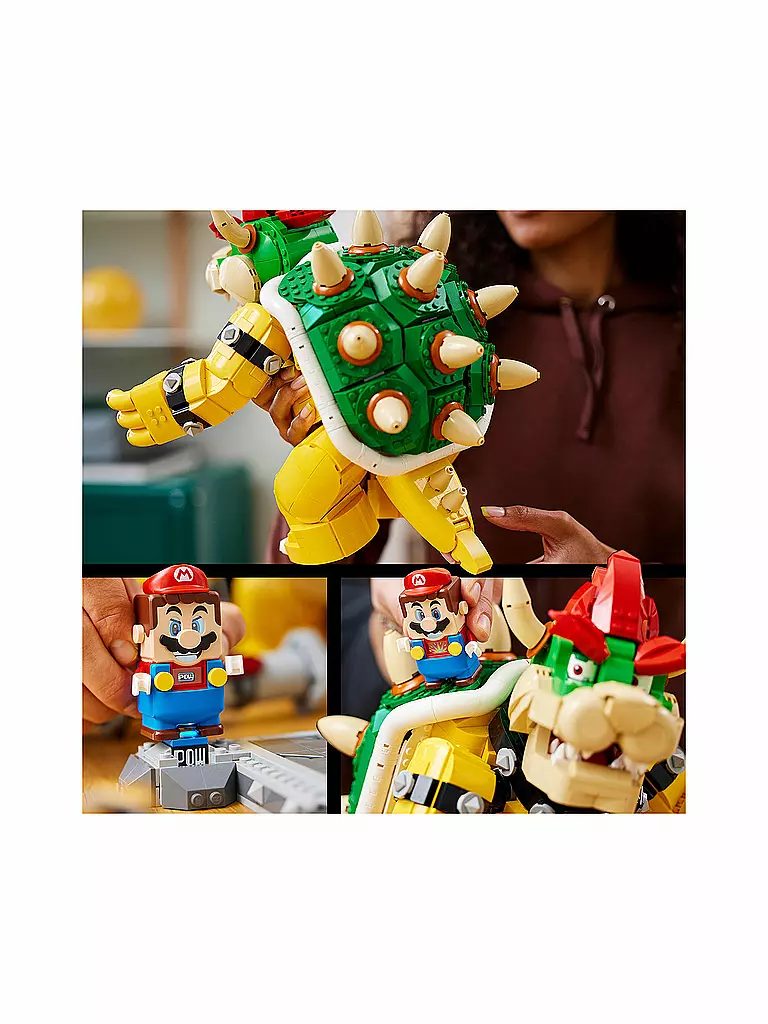 LEGO | Der mächtige Bowser Figur mit Feuerball Funktion 71411 | keine Farbe