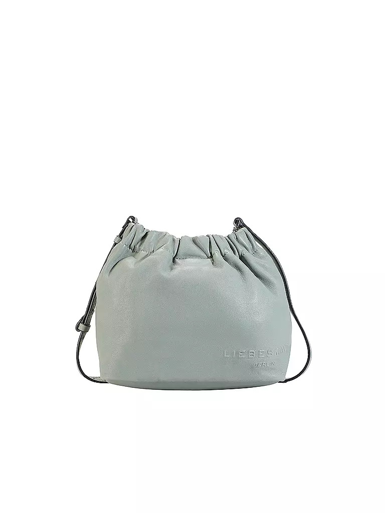 LIEBESKIND BERLIN | Ledertasche - Bucket Bag RUFFLE Small | hellgrün