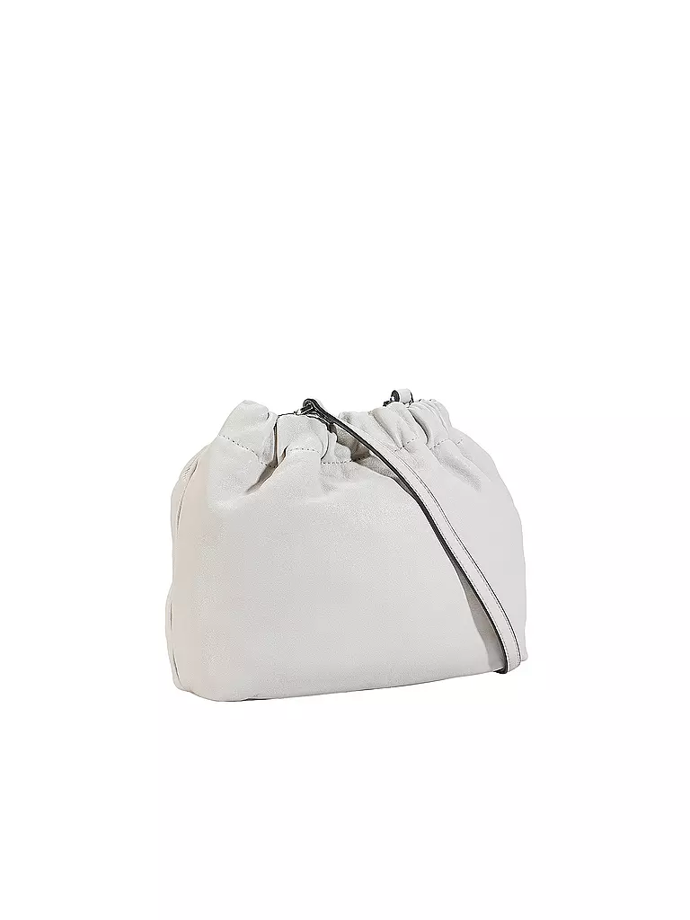 LIEBESKIND BERLIN | Ledertasche - Bucket Bag RUFFLE Small | creme