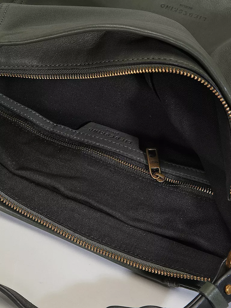 LIEBESKIND BERLIN | Ledertasche - Hobo CHUDY Medium | dunkelgrün