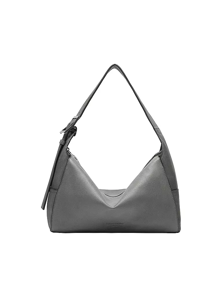 LIEBESKIND BERLIN | Ledertasche - Hobo LOU Medium  | grau