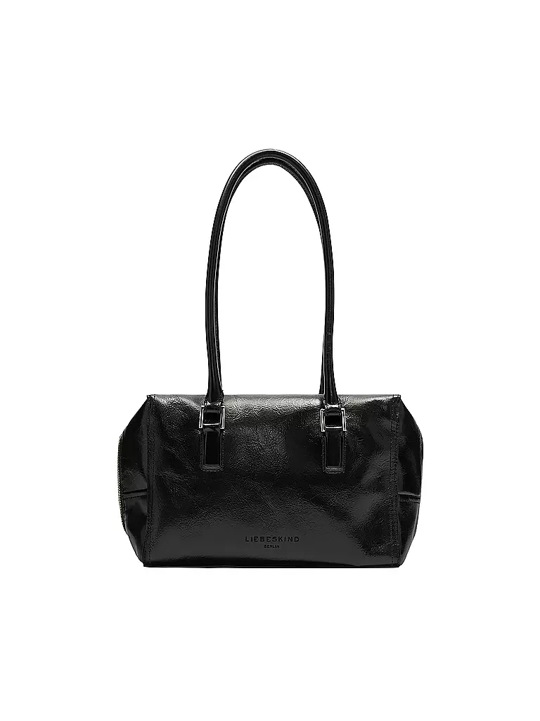 LIEBESKIND BERLIN | Ledertasche - Schultertasche KAYLA SATCHEL Small | schwarz