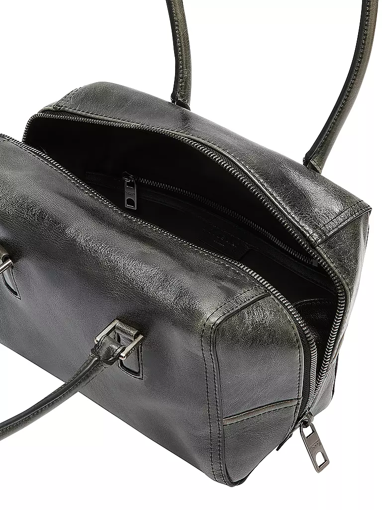 LIEBESKIND BERLIN | Ledertasche - Schultertasche KAYLA SATCHEL Small | grau