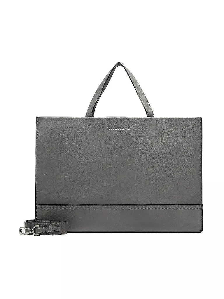 LIEBESKIND BERLIN | Ledertasche - Tote Bag LOU SATCHEL Large | grau