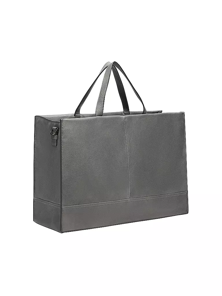 LIEBESKIND BERLIN | Ledertasche - Tote Bag LOU SATCHEL Medium  | grau