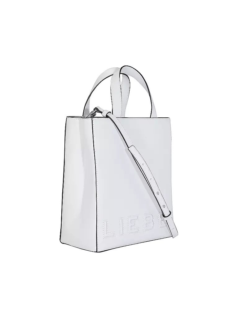 LIEBESKIND BERLIN | Ledertasche - Tote Bag PAPER BAG Small | weiss