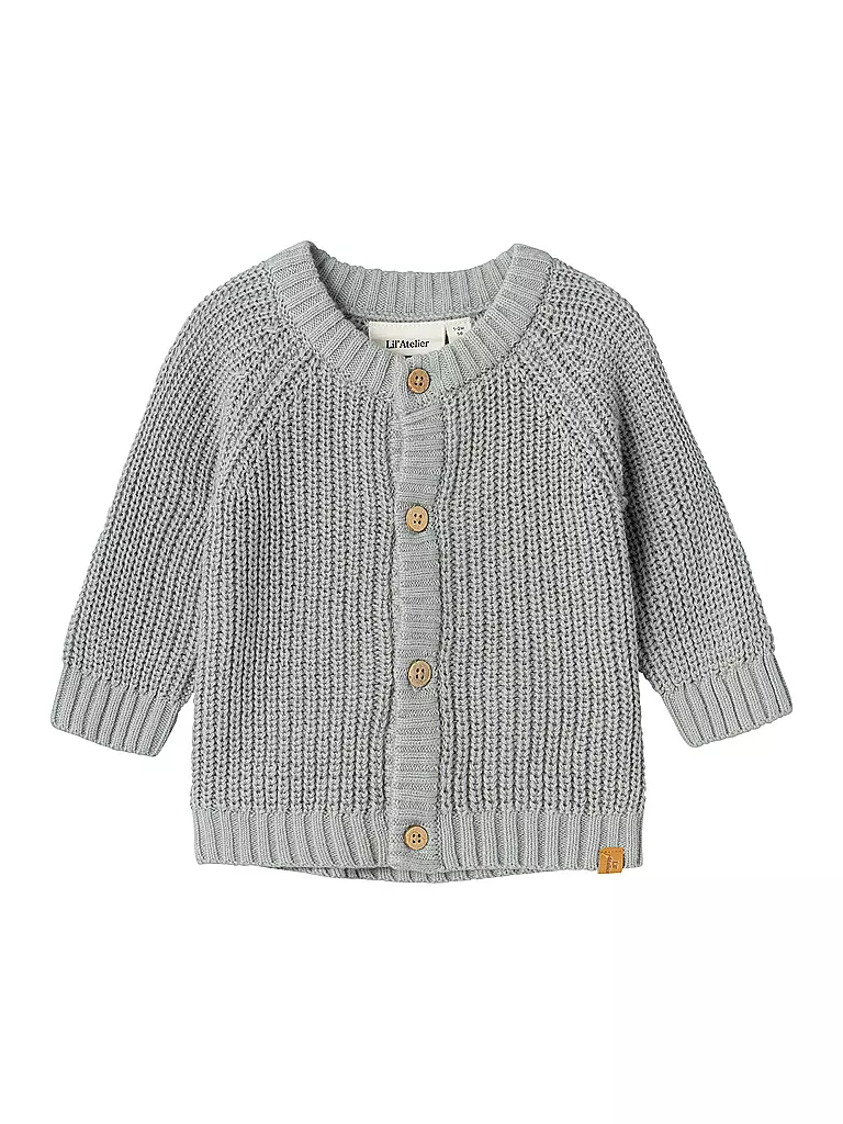 LIL ATELIER | Baby Strickjacke NBNEMLEN | grau