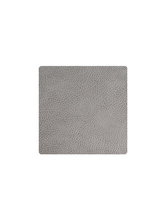 LIND DNA | Leder-Untersetzer eckig Hippo 10x10cm Antracite Grey