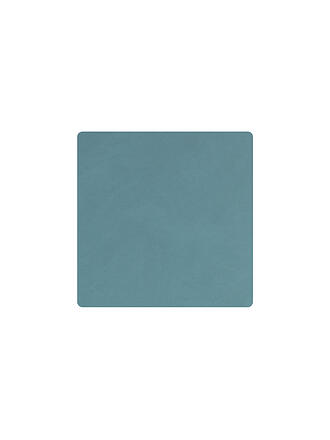 LIND DNA | Leder-Untersetzer eckig 10x10cm Light Blue