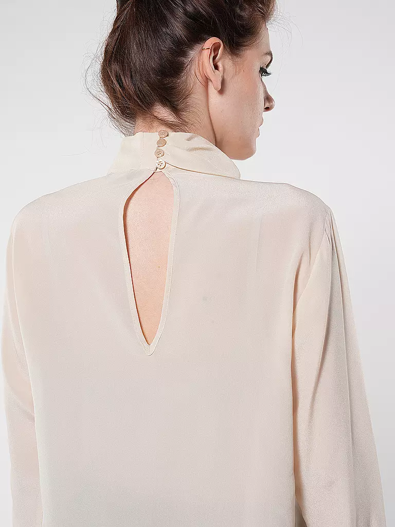 LIU JO | Seidenbluse TUNICA DRAPPEGGIATA | beige