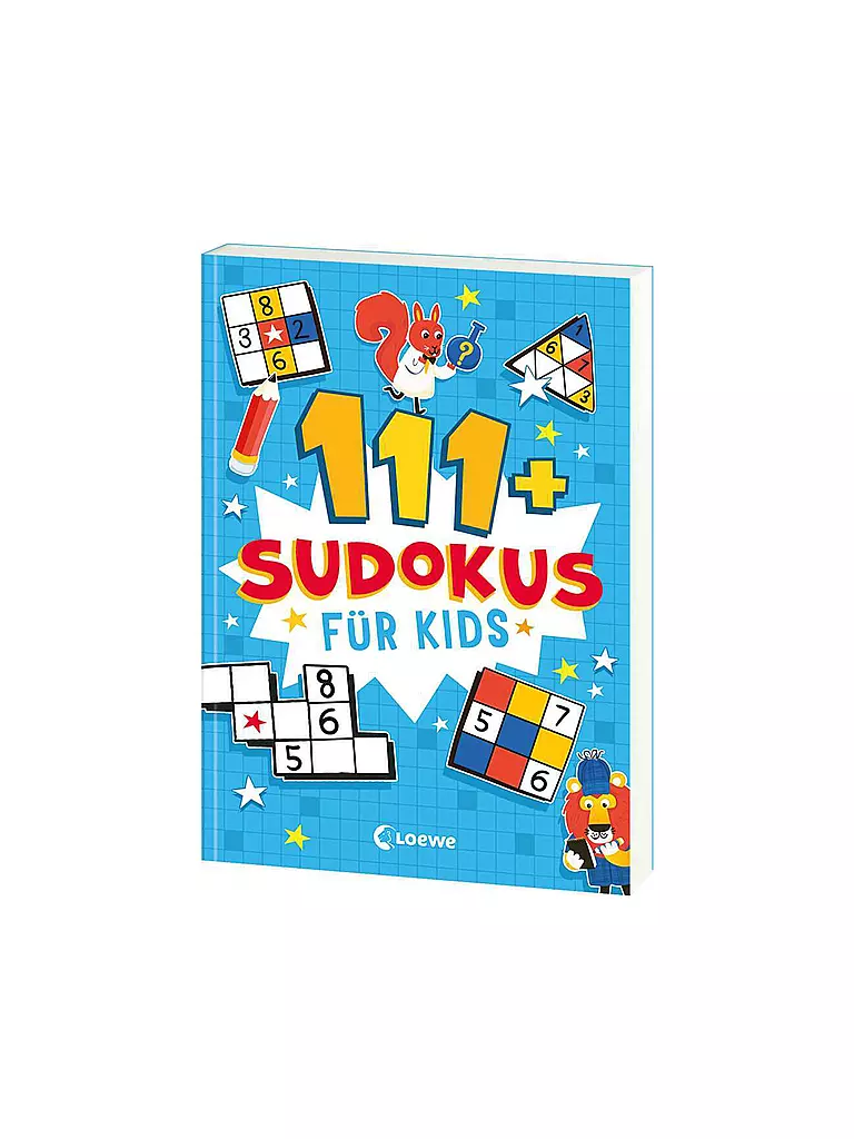 LOEWE VERLAG | Rätselbuch - 111+ Sudokus für Kids | keine Farbe