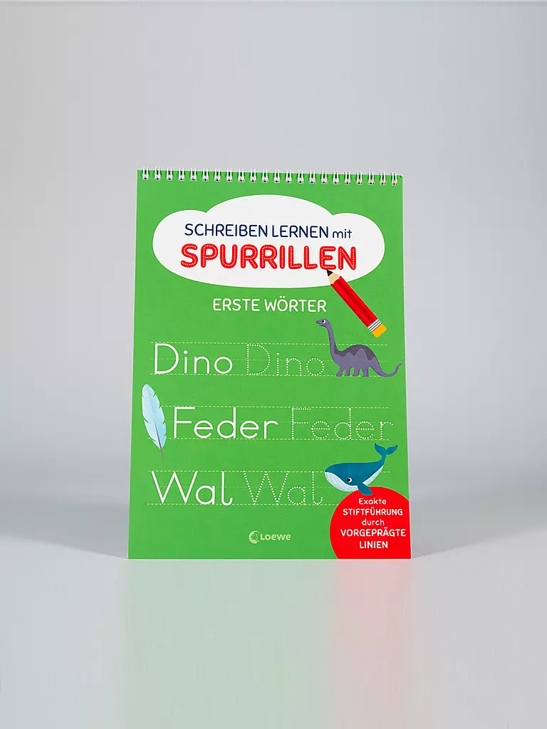 LOEWE VERLAG | Schreibblock - Schreiben lernen mit Spurrillen - Erste Wörter | keine Farbe