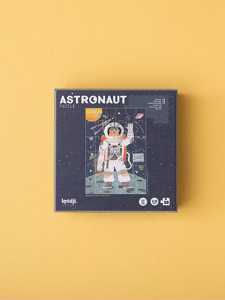 LONDJI | Pocket Puzzle ASTRONAUT 36 Teile | bunt