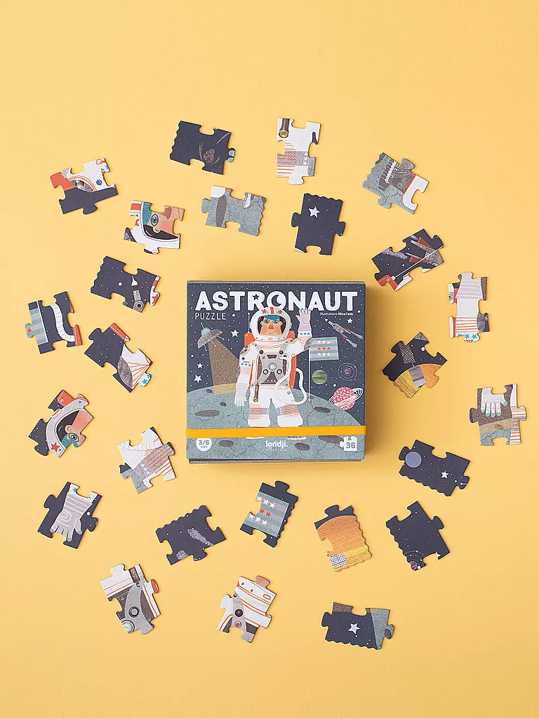 LONDJI | Pocket Puzzle ASTRONAUT 36 Teile | bunt