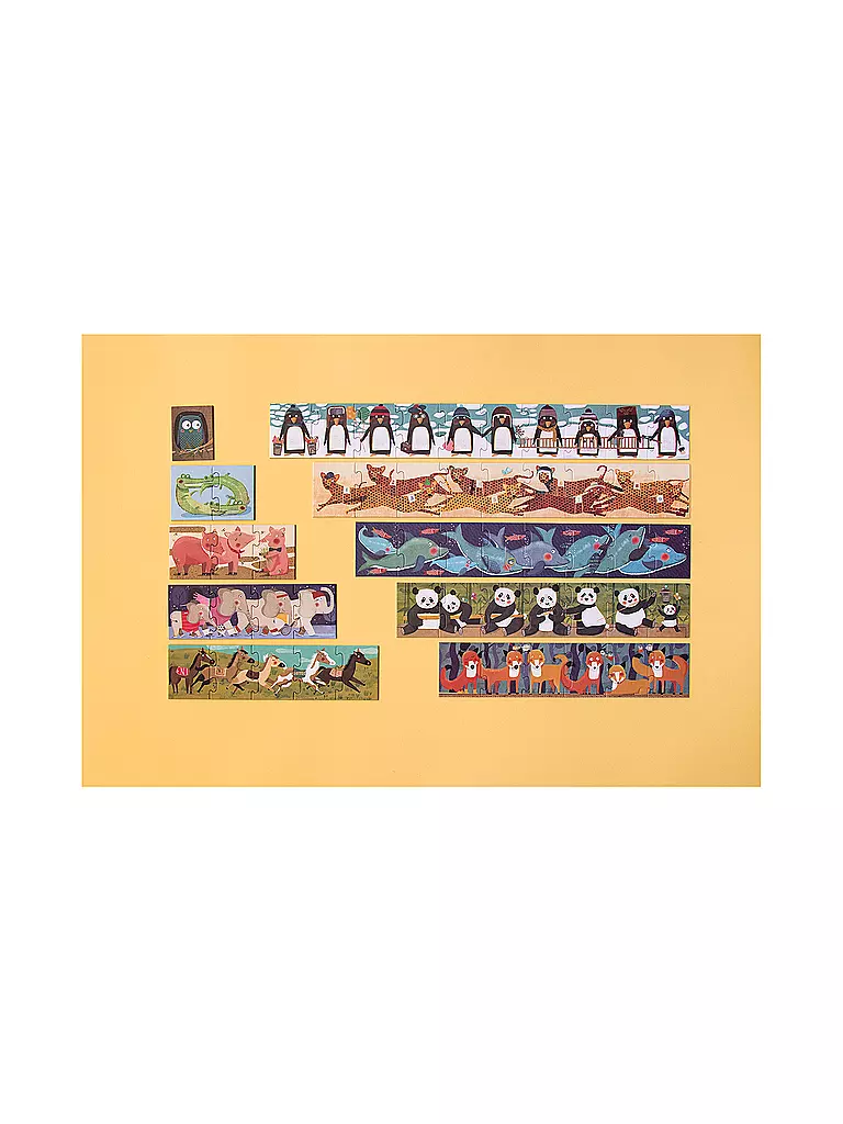 LONDJI | Puzzle 10 PINGUINS 55 Teile  | bunt