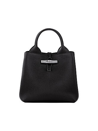 LONGCHAMP | Le Roseau Handle Bag Medium, Noir