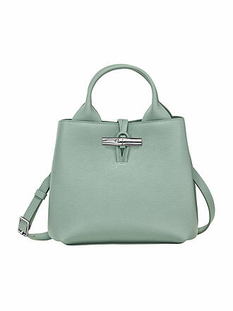 LONGCHAMP | Le Roseau Handle Bag Medium, Celadon