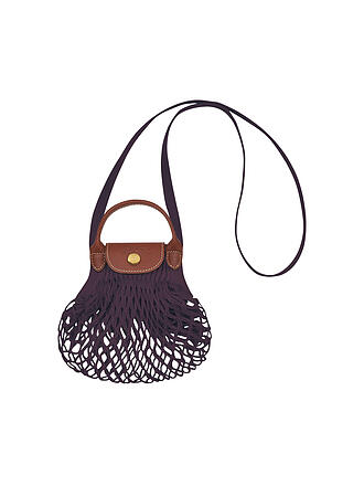 LONGCHAMP | Le Pliage Umhängetasche XSmall, Aubergine