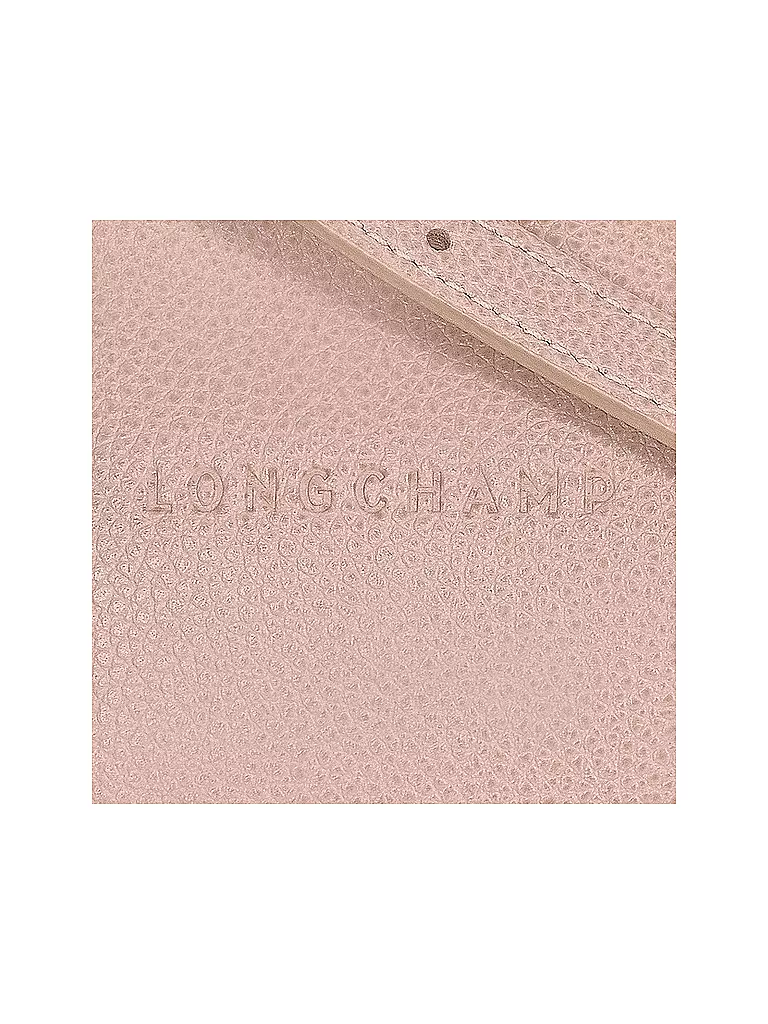 LONGCHAMP | Le Foulonné Umhängetasche mit Reißverschluss Small, Nude | rot