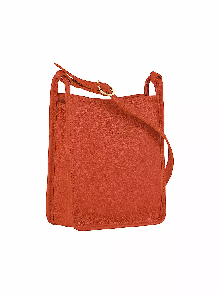 LONGCHAMP | Le Foulonné Umhängetasche mit Reißverschluss Small, Paprika | beige